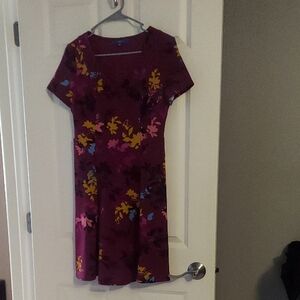Apt. 9 Burgundy Floral Midi Dress